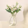 Fleurs décoratives d'automne, Bouquet de marguerites artificielles en soie, fausses fleurs, décor DIY pour Vase, produits de mariage et de noël pour la maison