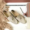 أحذية Desiner Loropiana عبر الإنترنت LP New Lefu Shoes أحذية أحذية أحادية قدم واحدة