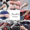 손목 시계 Lige 브랜드 Sunkta Women Watches Sapphire Top Luxury Watch Woman Quartz 방수 여성 손목 시계 숙녀 여학생 시계 230215