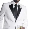 Costumes pour hommes formel mariage marié smoking 2023 sur mesure hommes 3 pièces mâle mode Costume veste avec pantalon noir dernier Style