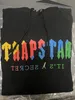 hoodie Trapstar volledige trainingspak regenboog handdoek borduurwerk decodering sportkleding met capuchon heren en dames sportkleding pak rits broek maat XL
