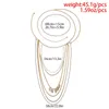 Body Jewelry Ingesight.z Multi-Layer Tassel Shoulder Chain Arm For Women Simple Gold Color Leaf Part Party Beach