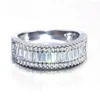 Wedding Rings Loredana Exquisite Level T-shaped Cubic Zircon Ring High-grade Mosaic Half Lovers.For Happiness