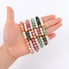 Strand Vintage Imitation Pearl Bracelet Women Colorful Simple Handmade 6mm Stone Bead For Jewelry Gift