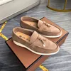 Loropiana Desiner Shoes Online in Spring Autumn of Lp Slackers Put on Casual Soft Soled Leather Women's Shoes Which Are Fashionable Comfortable VersatileE5M9