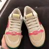 Retro Screener Chaussures de sport Tennis 1977 Obsolescence en toile Designers Womens Shoe Italy Green Web Stripe Rubber Sole Stretch Cotton Low Mens Sneakers 00