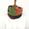 Schals Leo Anvi Ring für Frauen Mode Gestrickte Wolle Krawatte Cowl Wrap Colorfur Schlauchschal Muster Winter Tippet Luxus