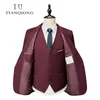 Ternos masculinos Blazers Homens terno primavera e outono de alta qualidade personalizado terno de negócios de três peças magro tamanho grande multi-color terno de dois botões 230215