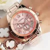 Armbanduhren Luxus Rose Gold Damenuhren Top Marke Quarzuhr für Frauen Mode Edelstahl Damen Wristatch Reloj Mujer Relogio 230215