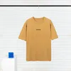 Hommes Femmes Casual T-shirt Femmes Col Rond T-shirts D'été Hommes Lettre Broderie Tops Couples Vêtements Taille XS-L