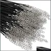 Zincirler Siyah Deri Kablo Halat Zincir Zincir Kolye Mücevher Yapımı için Bk String DIY Aksesuarları Damla Teslimat FI DHTUP