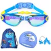 Schwimmbrille für Kinder Professionelle Silikon-Rennsport-Standardbrille Schwimmen Einstellbare Geschwindigkeit Kinder-Poolbrille 230215