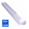Led Tubes Integrated T8 Tube Lights For Shop Connecting V Shaped 6 Row 72W 144W Super Bright White 6500K Ac85277V 8 Foot 96 In Coole Dhbdi