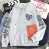 Męskie bluzy harajuku anime awatar Ostatnie logo z kapturem z kapturem Airbender Autumn and Winter Pullover Water/Ziemia/Fire/Air Fashion Streets