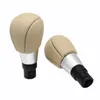 Beige Leather Leather Manual Gear Shift Knob for Volvo S60 V60 S80 V70 XC70 XC60 Lever Shifter Handball Pen