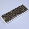 Keybody Przezroczyste kluczowe keycaps SA Black and White English Crystal Keycap PC dla przełącznika MX Mechaniczna klawiatura Keybapa z ISO Enter T230215