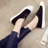 Dress Shoes Autumn Slip-On Lovers Canvas Shoes Women's All-Match Trend White Shoes Summer Student Flat Bottom Casuals Male Sneakers 230215