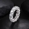Allerig gratis 925 Sterling Silver 5mm Moissanite Diamond Ring For Men Women Fashion Ring Sieraden feestje Wedding Leuk cadeau