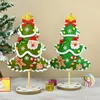 Julekorationer 1Set Tree Diy Material Package Funny Handgjorda Pedagogiska leksaker Dekoration Craft Xmas Gifts till barn
