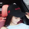 Berets Men Women Zwykły bawełniany, umyty twill niski profil czapki baseballowe unisex czarny czapkę z literą