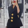 Abiti da donna Primavera 2023 Stile francese Retro Ol Blazer Donna Single Brasted Slim Small Suit Office Lady Plus Size