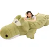 Grande Taille Simulation Crocodile Peau En Peluche Jouet Jumbo Alligator Couverture Pour Enfants Fille 118 pouces 87 pouces