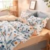 Sängkläder set Justchic 1st Pastoral Flower Plant Printing Däcke täcker King Size Kids Single Twin Queen Bedding Textile Bedroom ComforterCover 230214