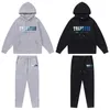 Survêtements pour hommes High Street Sweat à capuche Casual Lâche Manches longues Hommes Costume Londres Trapstar Survêtement Set Top Qualité Brodé Printemps Sweatshirts 230215