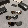 Солнцезащитные очки Designer Channel Sunglass Female 5416 Винтажные овальные солнцезащитные очки Ins Letter Series