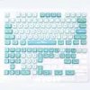 Teclados kbdiy 123Keys/set xda perfil gmk iceberg ictalcaps pbt para tinta diy-sub-sub-bar de teclado mecânico personalizado azul