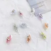 Nail Art Decorations 10PCS Side Flower 3D Acrylic s Decoration With Pearl Floret Jewelry Petal Scale Style 230214