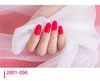 24pcssheet matte faux ongles givré femmes faux clous