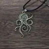 Kolye Kolyeleri 10 PCS NORSE VIKING KOLYA RUNE KNOT ASTOPUS Erkekler için Tılsım Jewelrypendent