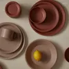 Пластины северный керамический ужин домохозяйство бархат текстура фарфоровая посуда японская ретро простая круглая фруктовая салат