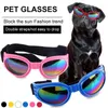 Vêtements pour chiens lunettes de soleil lunettes réglables rembourrés pliables chiens moyens lunettes de moto été accessoires de plein air