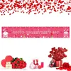 Party-Dekoration, Happy Valentinstag-Banner, Hintergrund, romantischer Schatz, Zwerg, Valentinstag, Hintergrund, Hochzeitsdekorationen, Pografie