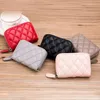 New Fashion PU Leather Mini Zipper Wallet classic card holder Cute Coin storage bag VIP gift with plastics dust bag lady party gif265e
