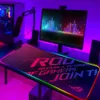 Myse podkładki nadgarstka spoczywa ASUS ROG ROG RGB Myse Pad Akcesoria Komputer Komputer Duże mysz podświetlany gracz LED Dibet 900x400 dla CS Go Desk Mat T230215