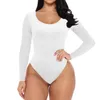 Damesvormers naadloos lange mouw bodysuit voor vrouwen shapewear string beelden body shaper