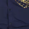メンズカジュアルシャツメンズブランドシャツメンズラグジュアリーゴールド高品質の長袖シャツビジネスホワイトブラックメンズドレスプロムソーシャルプリントシャツ230215