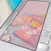 Mouse Pads Wrist Rests Large Anime Pink Mousepad Gamer Cute Kawaii XXL Gaming Mouse Pad Rubber Otaku Locking Edge Big Fashion Laptop Notebook Desk Mat T230215