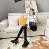 Dress Shoes Japanese Mary Jane Jk Uniform Women's Style College Thick Heel High Rise Small Leather Black Single