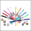 Braccialetti con ciondoli Noosa Snap Bracciale Gioielli Candy Color Plastica Sile Strand Wristband Fit Fai da te 18Mm Snaps Drop Delivery Dhmwm