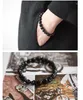 Strand STENYA Noir Crâne Hommes Bracelets Stretch Cordon Bbracelet Bijoux Élastique Pierre Naturelle Designer Pulseras Bijoux À La Mode