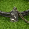 Pendentif Colliers Aigle Slave Kolovrat Amulette Bijoux Viking Runes Algiz Fermoir Vintage Collier Hommes Talisman