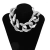 Chains Trend CCB Chain Necklace Punk Personality Exaggerated Hip Hop Clavicle Choker Fashion Rock Retro Women Girl Cloth Accessori