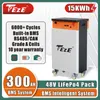 48v 300Ah 51V LifePO4 15KWH Batteria di stoccaggio a mano Protocollo BMS Communication Protocol incorporato BATERIA Sistema solare Imposta esentasse