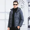 Mäns ner de 2023 medelålders män Kort stycke Coat Fashion Leisure Winter Hooded 90% White Duck Clothing