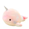 Dolphin Rainbow Narwhal Plush Toy Doll Whale Pillow Doll Birthday Present 28 cm LT0010