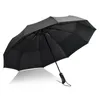 Parasol Automatyczny trwały parasol kobiety Słoneczne deszczowe duże składane podwójne osoby wiatrowoodporne wysokiej jakości sprzęt deszczowy U5B